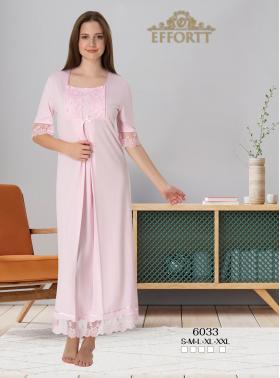 Effortt 6033 PEMBE Lohusa Hamile Gecelik